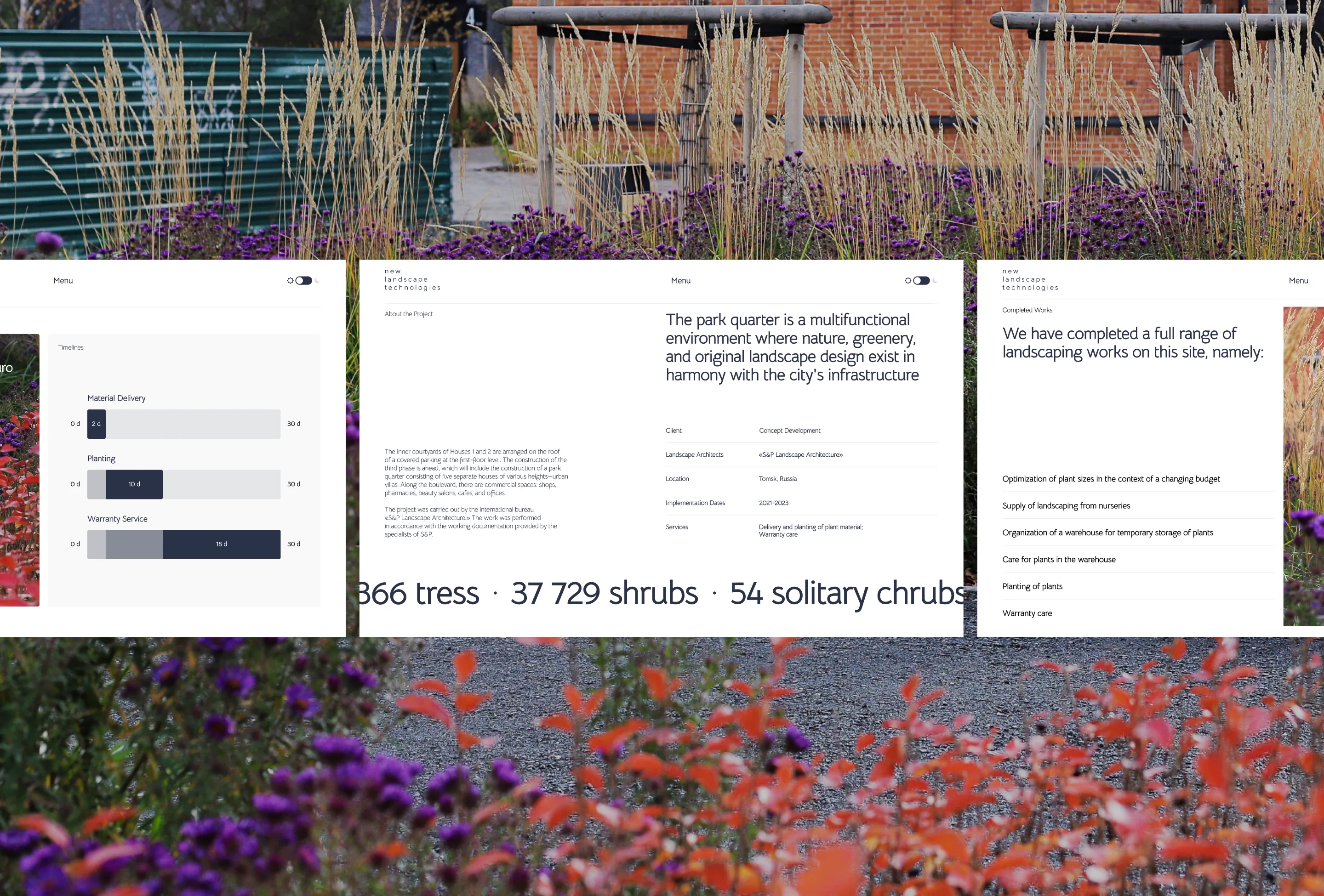 NEW LANDSCAPE TECHNOLOGIES — architectural visualization