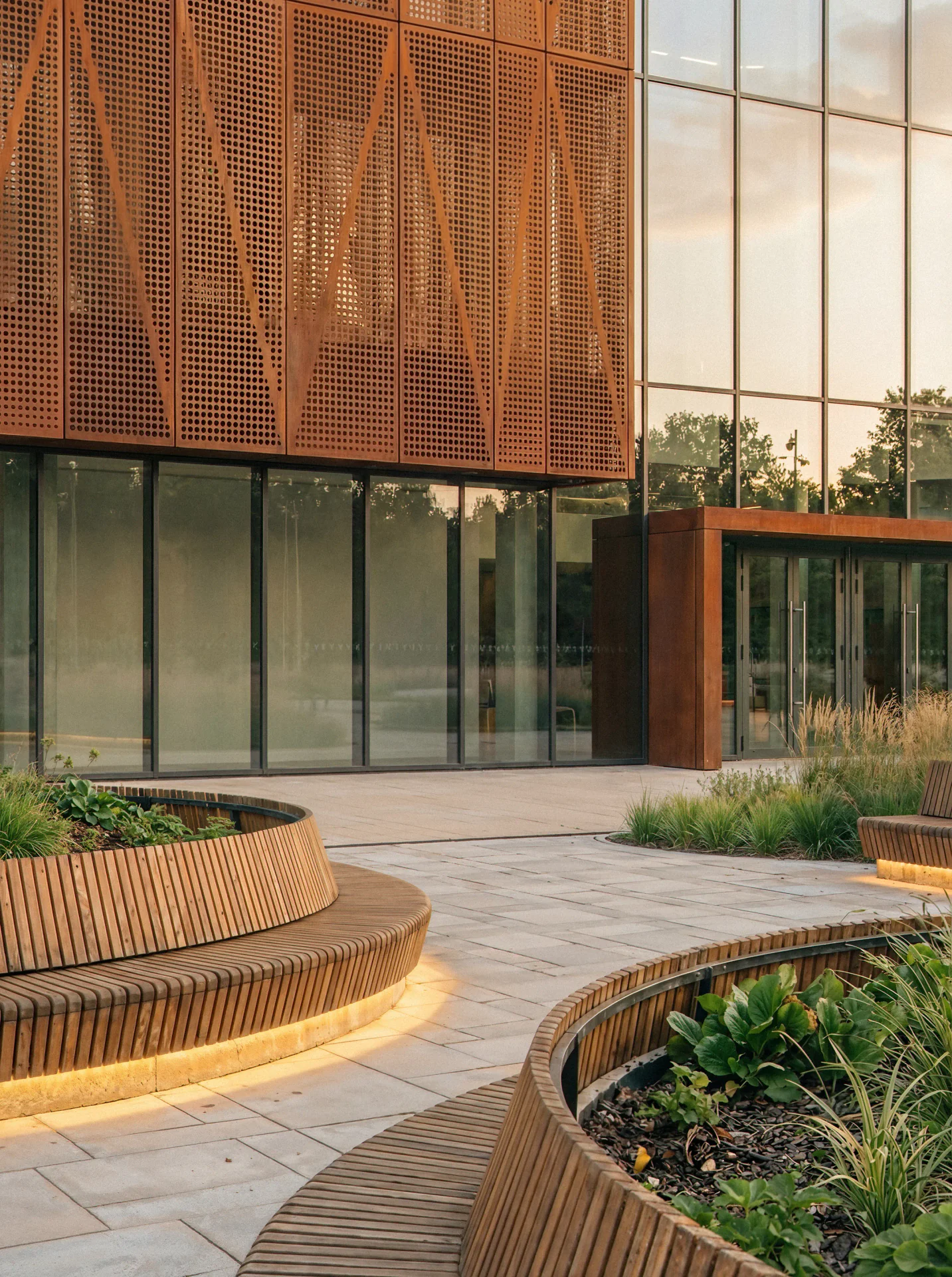 Sustainable materials in facade rendering