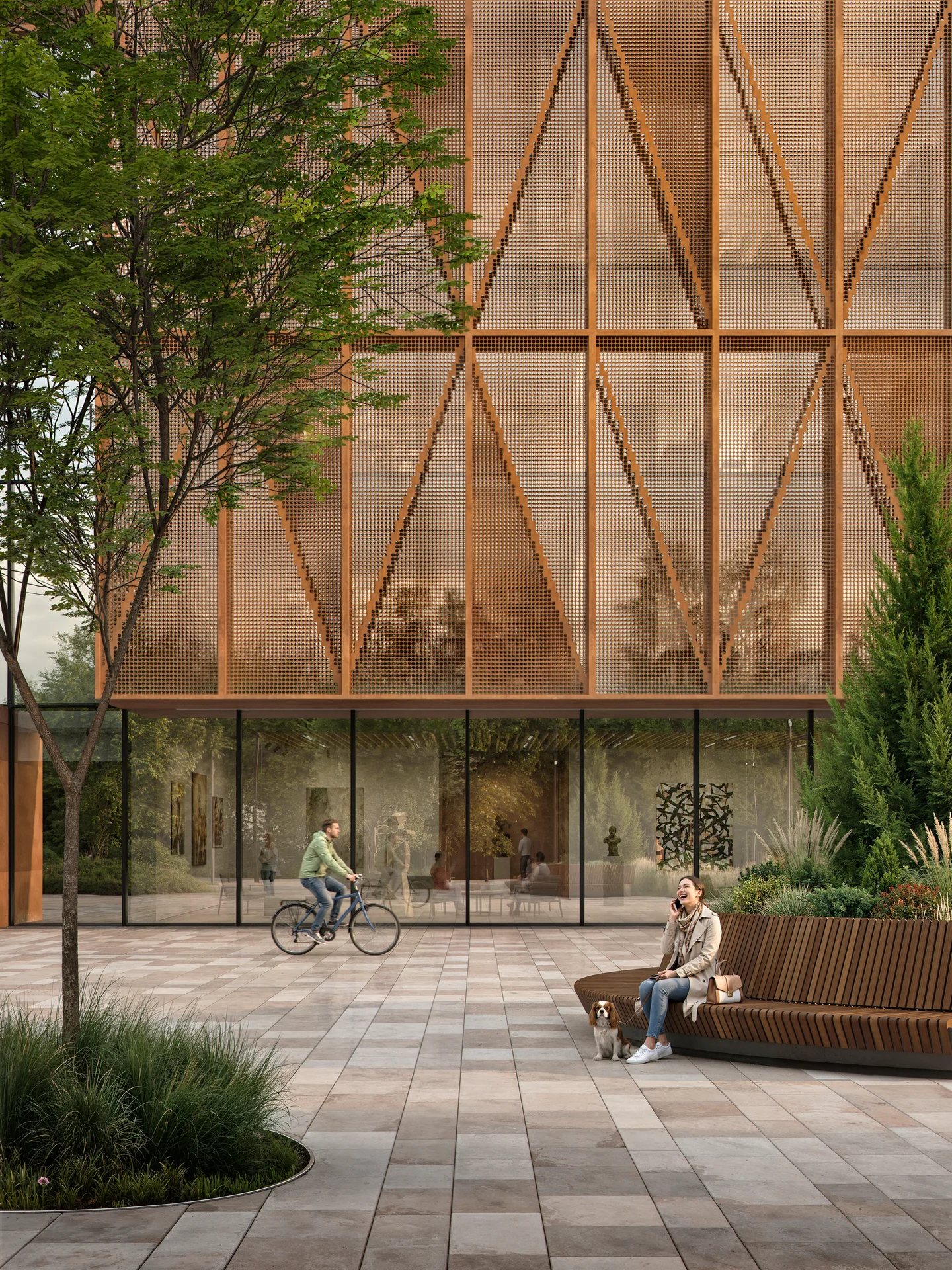 Architectural rhythm in community center design